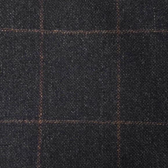 Bergdorf Goodman Cantarelli Suit Men Navy Blue Windowpane Cashmere 42R 38X30 - Picture 2 of 12